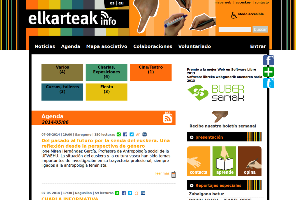 Elkarteak info