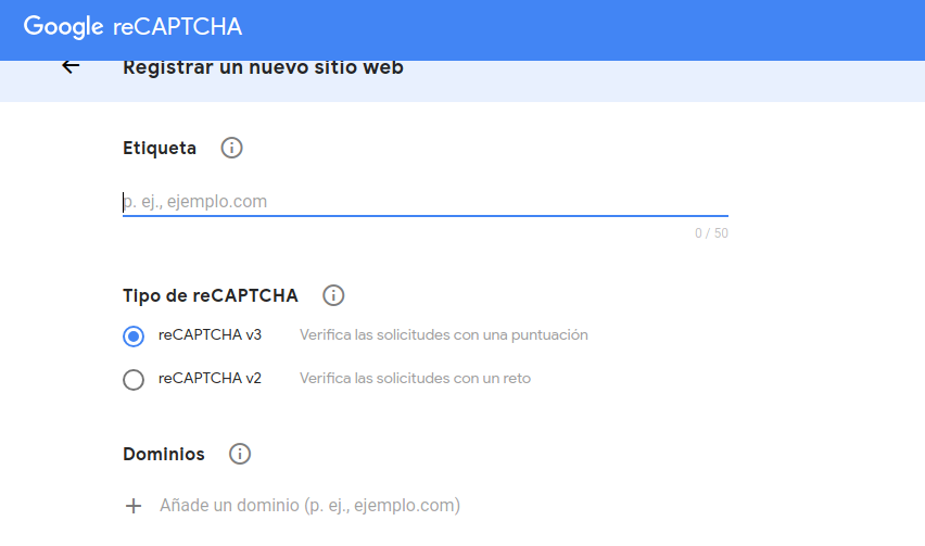google captcha admin