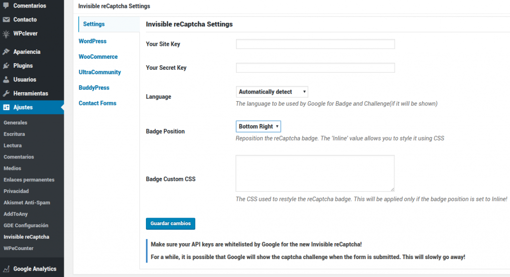 plugin-invisible-recaptcha