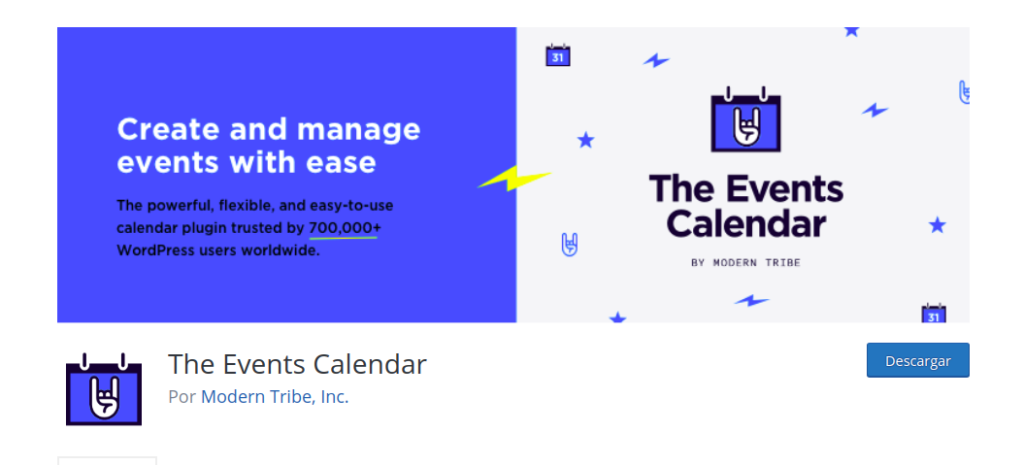plugin The Event Calendar